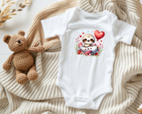 Valentine Sloth Pilot Infant Bodysuit