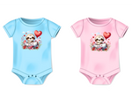 Valentine Sloth Pilot Infant Bodysuit