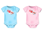 Valentine Bear Pilot Infant Bodysuit