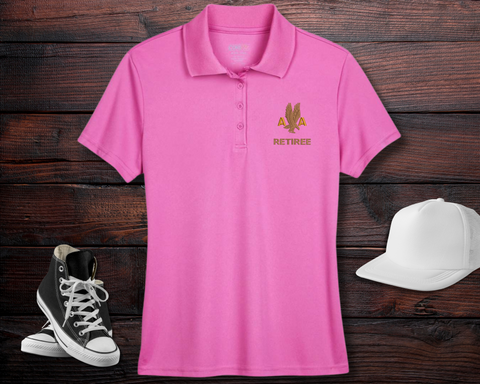 American Airlines 1940's Logo Ladie's Retiree Wicking Polo