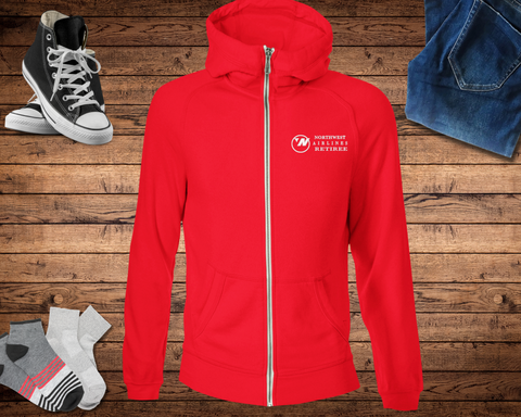Northwest Airlines Retiree Zip Hooded Sweatshirt