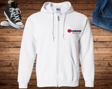 Sweat-shirt à capuche zippé pour retraités de Continental Airlines