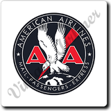 AA Mail Passenger Cargo Bag Sticker Coaster