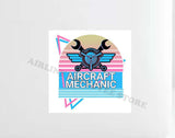 Aircraft Mechanic Colorful Decal Stickers