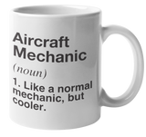 Aircraft Mechanic Defintion Funny Coffee Mug