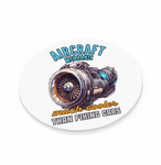 Cooler Than Fixing Cars Aircraft Mechanic Round Coaster