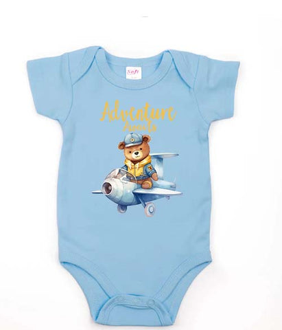 Pilot Bear Adventure Awaits Infant Bodysuit