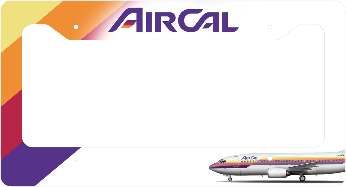 Aircal Colors - License Plate Thick Frame – Airline Employee Shop