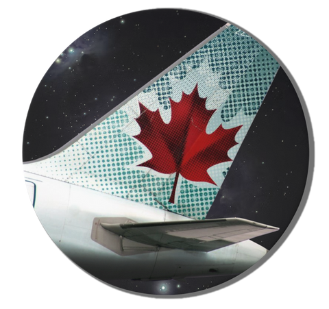 Air Canada Round Magnet