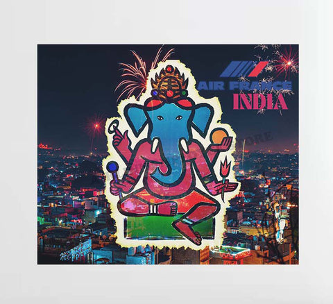 Air France India Poster Design Decal Stickers