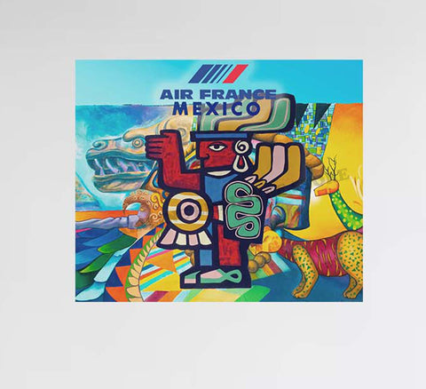Air France Mexico Poster Design Decal Stickers