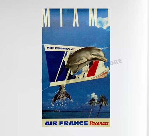 Air France Miami Poster Design Decal Stickers