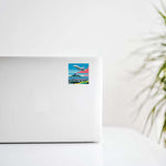 Airplane At Sea Decal Stickers