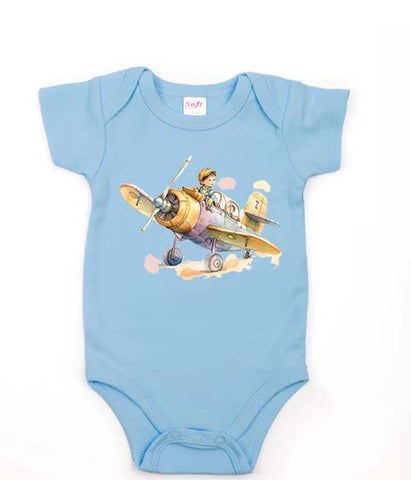Baby Taking Flight Painting Design Infant Bodysuit