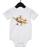Baby Taking Flight Painting Design Infant Bodysuit