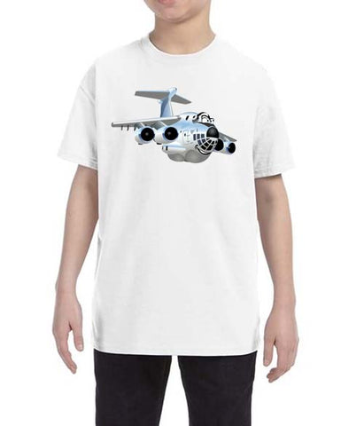 Airplane With A Smile Kids T-Shirt