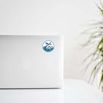 Airplane Flying over Mountains Decal Stickers