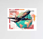 Airplane Ticket Design Decal Stickers