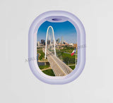 Porthole City View Of Dallas Tx Decal Stickers