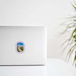 Porthole City View Of Dallas Tx Decal Stickers