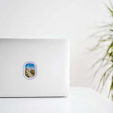 Porthole City View Of Dallas Tx Decal Stickers