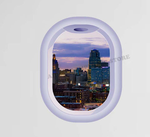 Porthole View Of Kansas City Decal Stickers