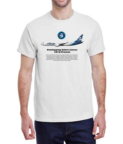 Alaska Airlines Overlapping Colors Livery: 2016-Presents T-Shirt