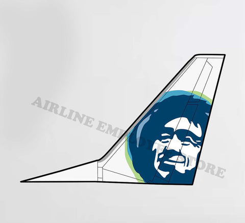 Alaska Airlines Tail Decal Stickers