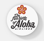 Aloha Airlines Funbirds Logo Round Magnet