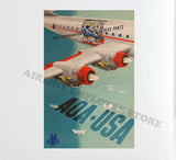 American Airlines AOA-USA Decal Stickers