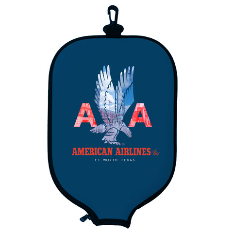American Airlines 1940's Orgin City View - Pickleball Paddle Cover