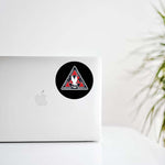 American Airlines Triangle Logo With Black Background Decal Stickers