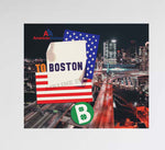 American Airlines Boston Skyline Design Decal Stickers