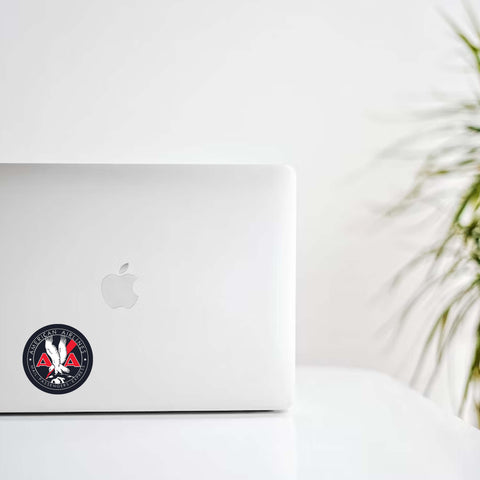 American Airlines Mail Passenger Cargo Round Decal Stickers