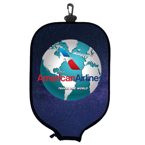 Travel The World - American Airlines - Pickleball Paddle Cover