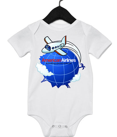 American Airlines Globe "Something Special In The Air" Infant Bodysuit