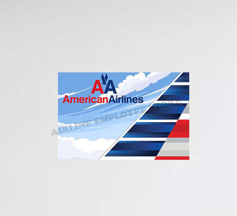 American Airlines Livery Tail Design Decal Stickers