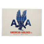 American Airlines 1940's - Dallas/FT Worth Texas - Linen Placemats (A SET OF 4)