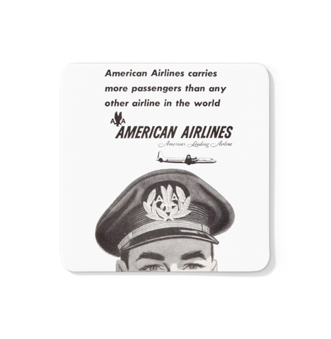 American Leading Airline - Square Coaster