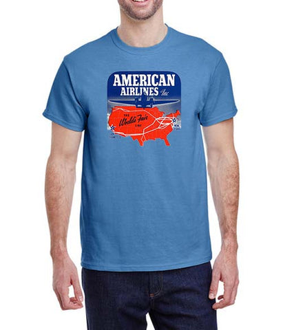 AA - The World's Fair Line - Unisex Indigo Blue T-Shirt