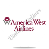 America West Last Logo Square Coaster