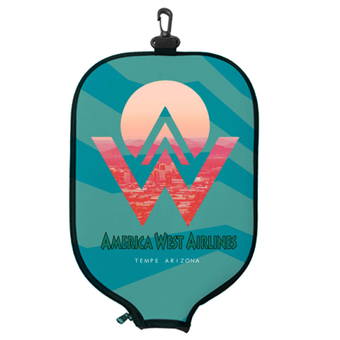 America West Airlines Orgin City View - Pickleball Paddle Cover