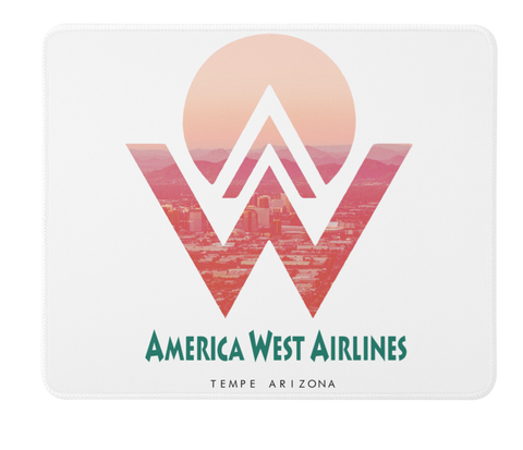America West Airlines Orgin City View - Tempe Arizona - Mousepad