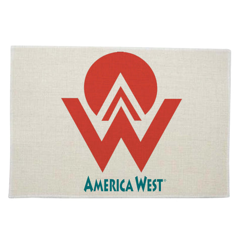 America West Logo - Linen Placemats (A SET OF 4)