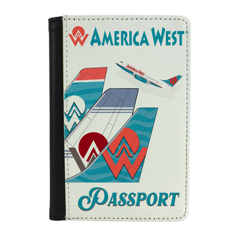America West Tail Collage Passport Case