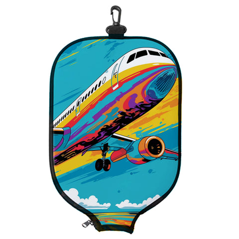 Artful Airplane - Pickleball Paddle Cover