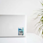 Athens Skyline View Ticket Design Decal Stickers