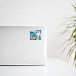 Athens Collage Ticket Design Decal Stickers