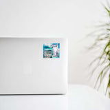 Athens Collage Ticket Design Decal Stickers