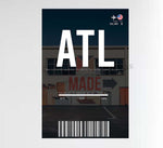 Atlanta International Ticket Design Decal Stickers